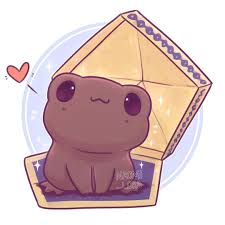 An artist drawn photo of a chocolate frog treat